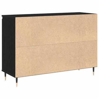 Credenza Rovere Nero 101,5 x 35 x 70 cm Legno multistrato