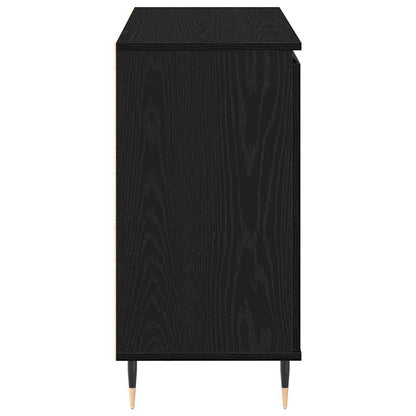 Credenza Rovere Nero 101,5 x 35 x 70 cm Legno multistrato