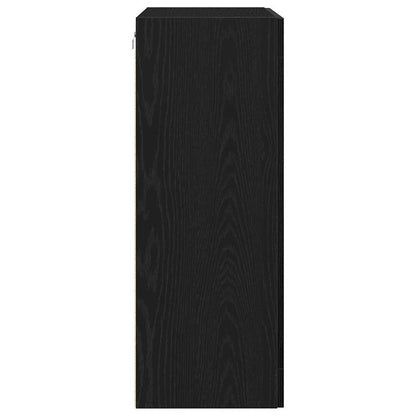 Armadietto a muro Rovere Nero 69,5 x 34 x 90 cm