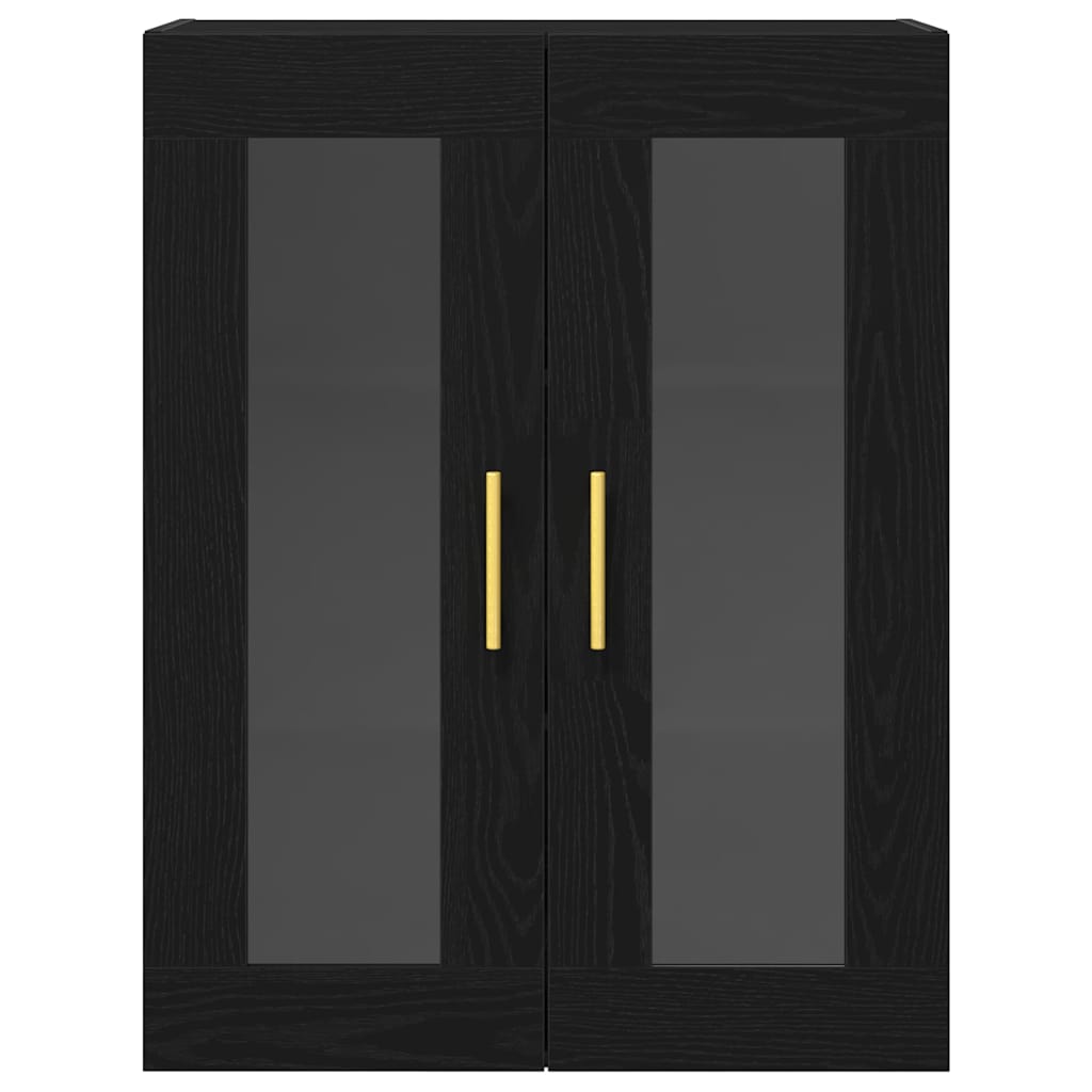 Armadietto a muro Rovere Nero 69,5 x 34 x 90 cm