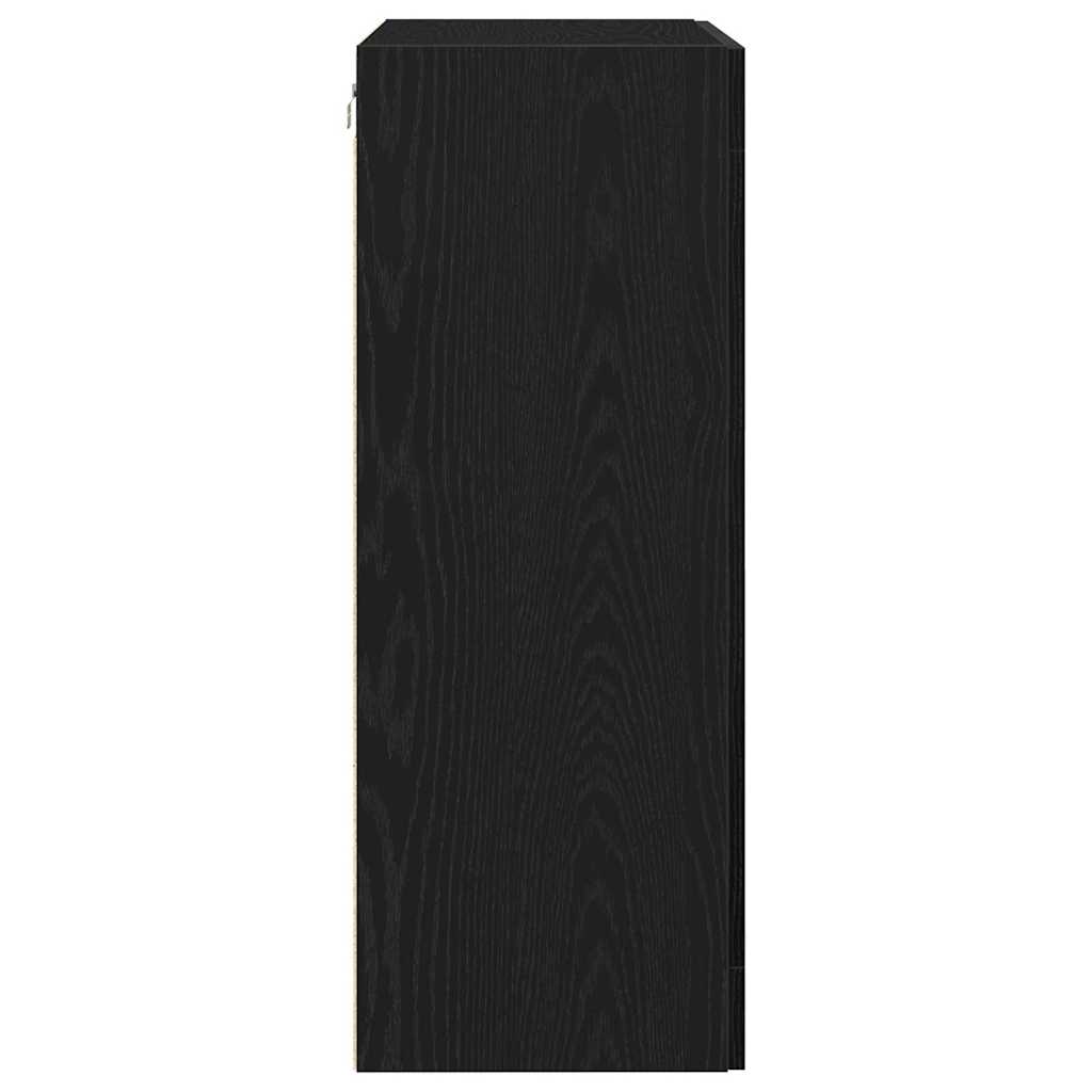 Armadietto a muro Rovere Nero 69,5 x 34 x 90 cm