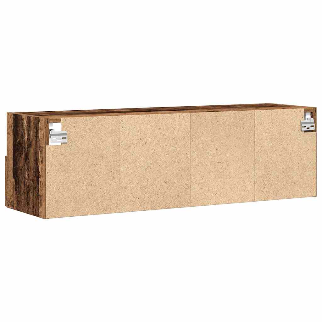 Mobile TV da parete 2 pcs Legno vecchio 100 x 30 x 30 cm