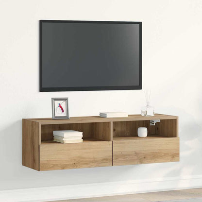 Mobile TV da parete rovere artigianale 100 x 30 x 30 cm