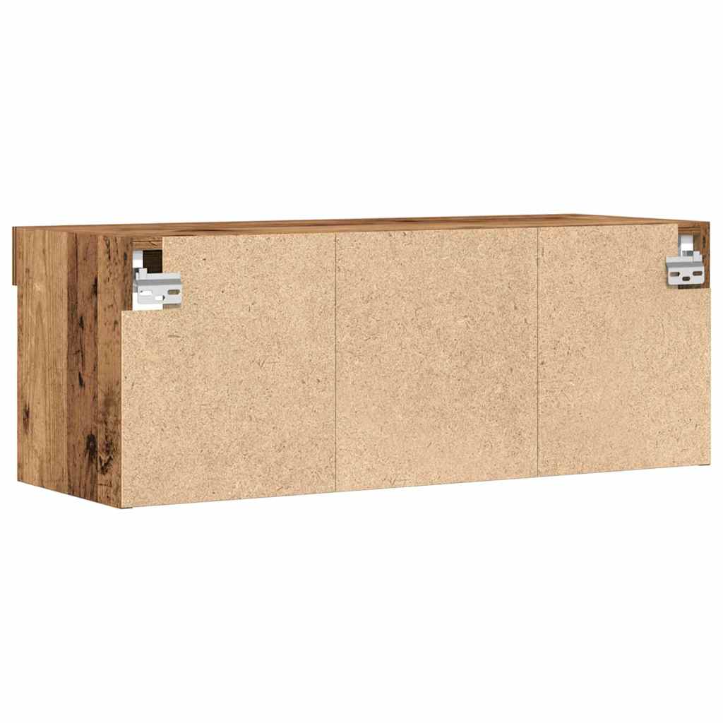 Set mobile TV con led 2 pcs Legno vecchio 80 x 30 x 30 cm