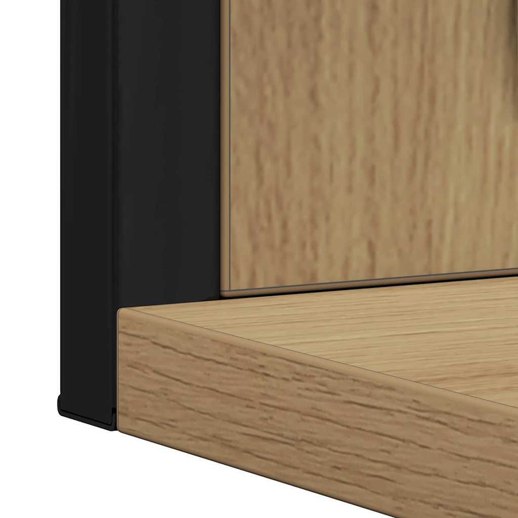 Specchio con lo scaffale rovere artigianale 50 x 12 x 60 cm | homemem39