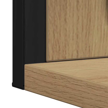 Specchio con lo scaffale rovere artigianale 50 x 12 x 60 cm | homemem39