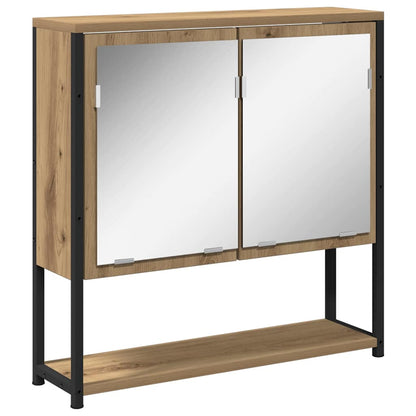 Mobiletto per specchio Rovere artigianale 60 x 16 x 60 cm