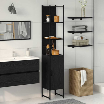 Mobile da Bagno Rovere nero 33 x 33 x 185,5 cm | homemem39