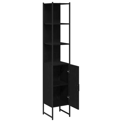 Mobile da Bagno Rovere nero 33 x 33 x 185,5 cm | homemem39