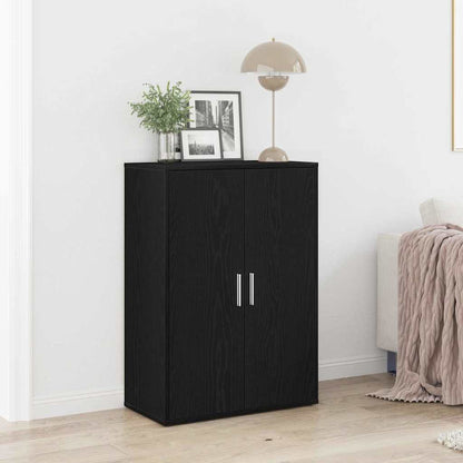 Credenza Rovere Nero 60 x 31 x 84 cm Legno multistrato