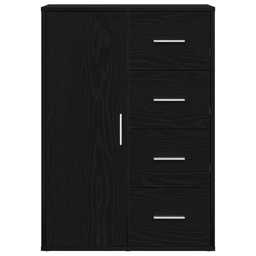 Credenza Rovere Nero 60 x 31 x 84 cm Legno multistrato