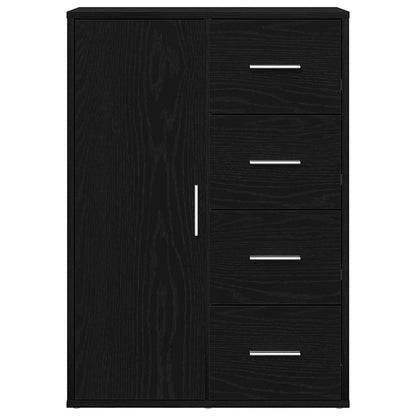 Credenza Rovere Nero 60 x 31 x 84 cm Legno multistrato