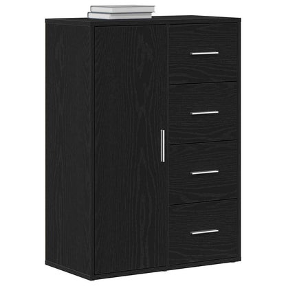 Credenza Rovere Nero 60 x 31 x 84 cm Legno multistrato