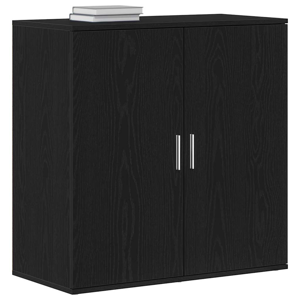 Credenza Rovere Nero 79 x 38 x 80 cm Legno multistrato