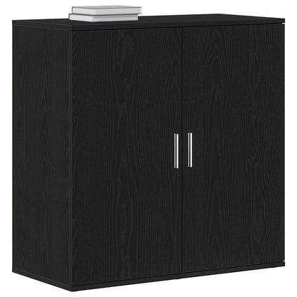 Credenza Rovere Nero 79 x 38 x 80 cm Legno multistrato