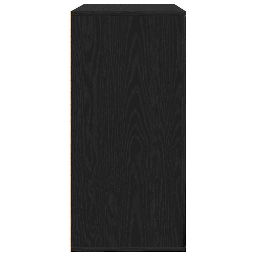 Credenza Rovere Nero 79 x 38 x 80 cm Legno multistrato
