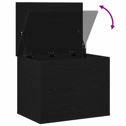 Scatola di Stoccaggio Rovere nero 60 x 42 x 46 cm