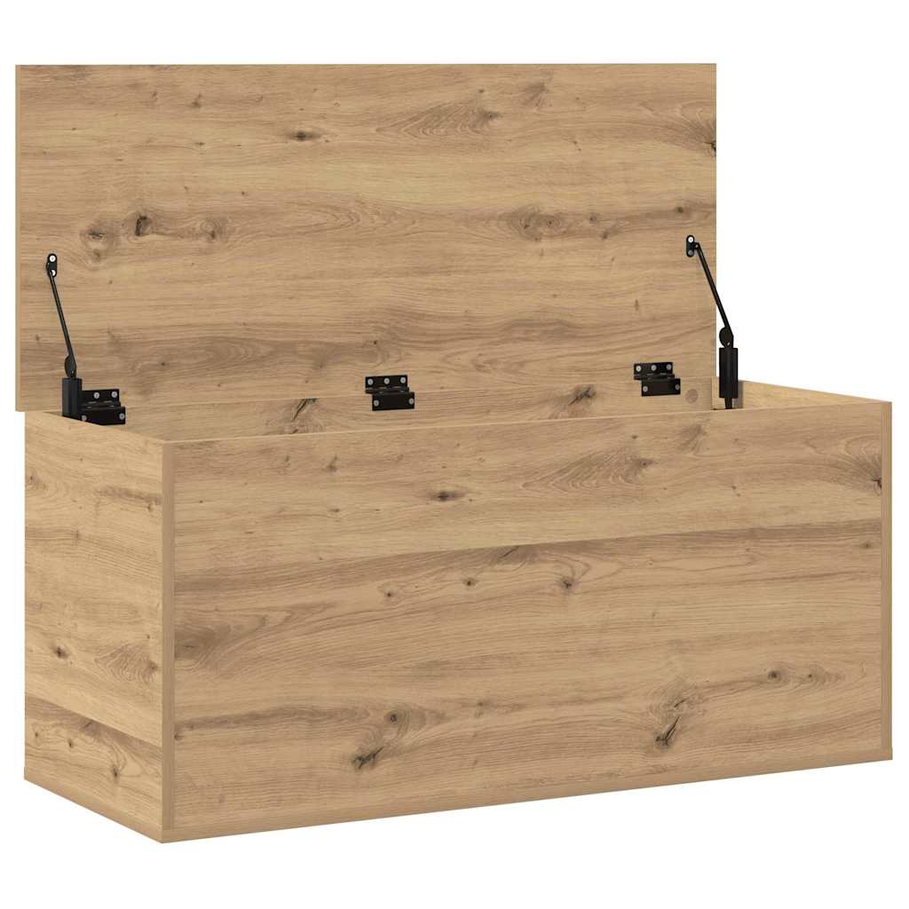 Scatola di Stoccaggio rovere artigianale 100 x 42 x 46 cm