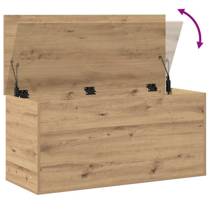 Scatola di Stoccaggio rovere artigianale 100 x 42 x 46 cm