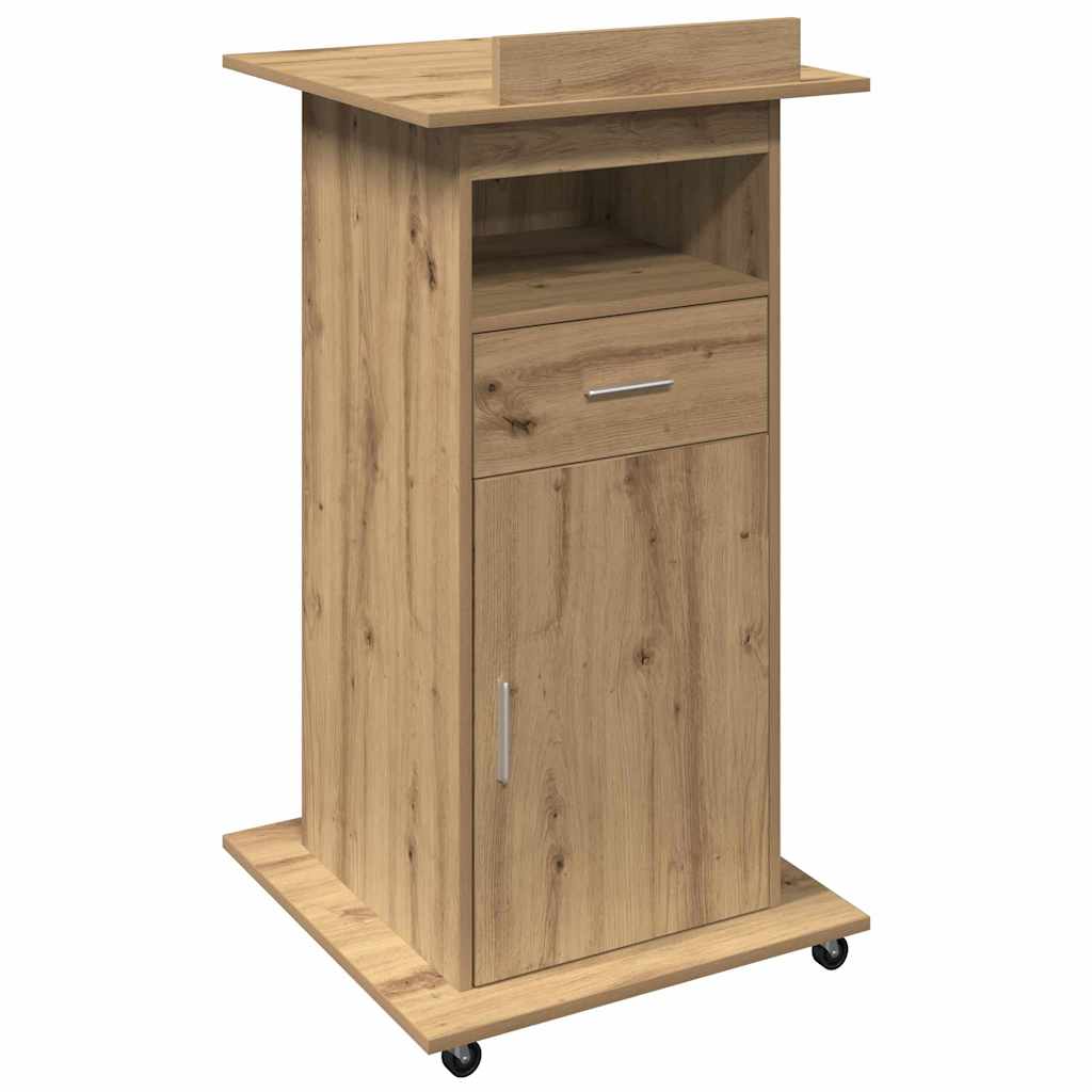 Podio Rovere artigianale 55 x 55 x 107 cm Legno multistrato