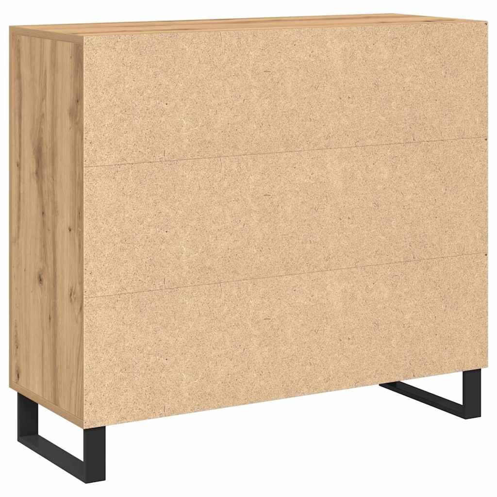 Credenza Rovere artigianale 90 x 34 x 80 cm Legno multistrato