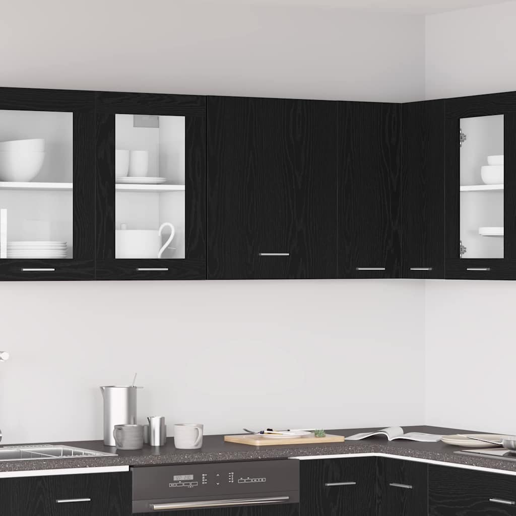 Armadio pensile Rovere Nero 50 x 31 x 60 cm Legno multistrato