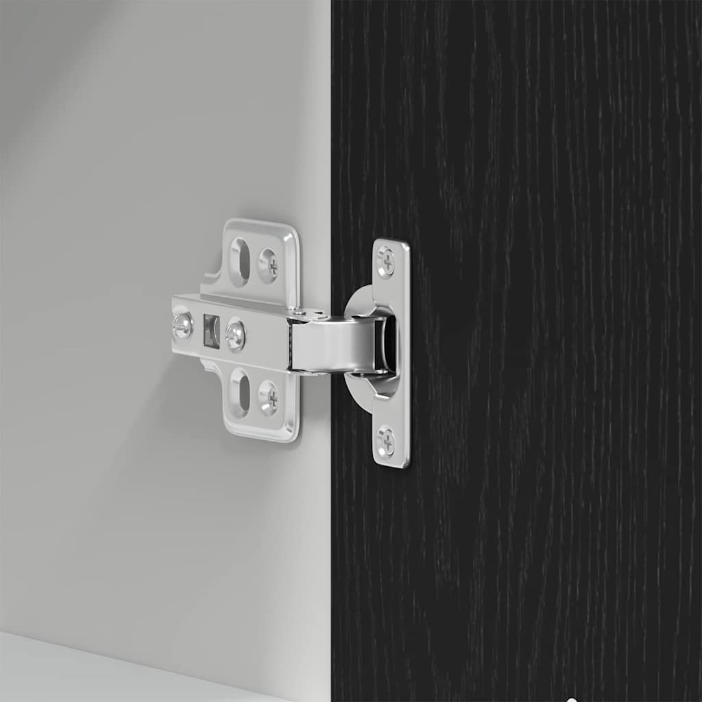 Armadio pensile Rovere nero 60 x 31 x 60 cm Legno multistrato - homemem39