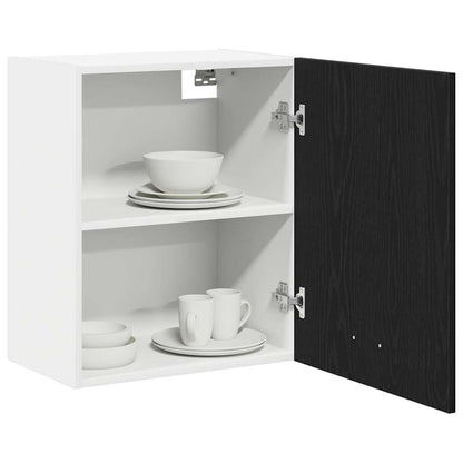 Armadi appesi con porta 2 pcs Rovere nero 100 x 31 x 60 cm - homemem39