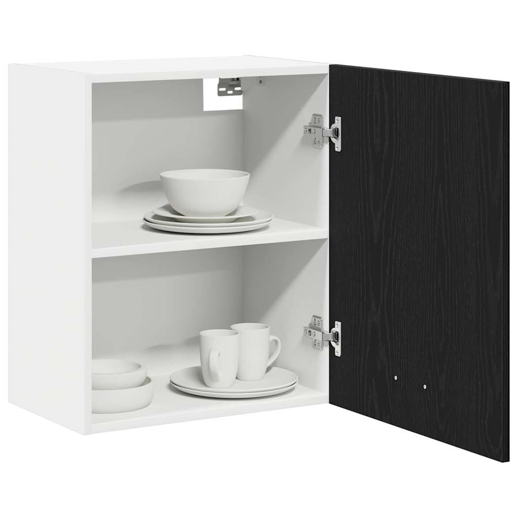Armadio pensile Lyon 2 pcs Rovere Nero 50 x 31 x 60 cm