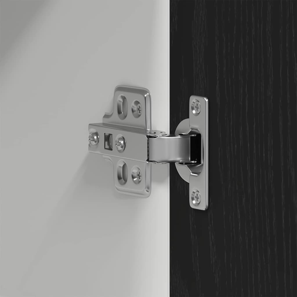 Armadio pensile Rovere nero 60 x 31 x 60 cm Legno multistrato - homemem39