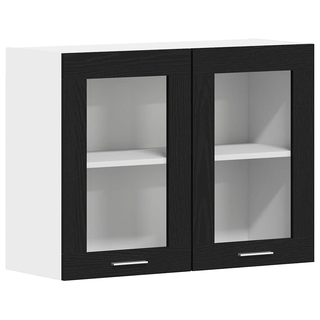Armadio pensile Lyon Rovere Nero 80 x 31 x 60 cm