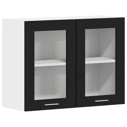 Armadio pensile Lyon Rovere Nero 80 x 31 x 60 cm