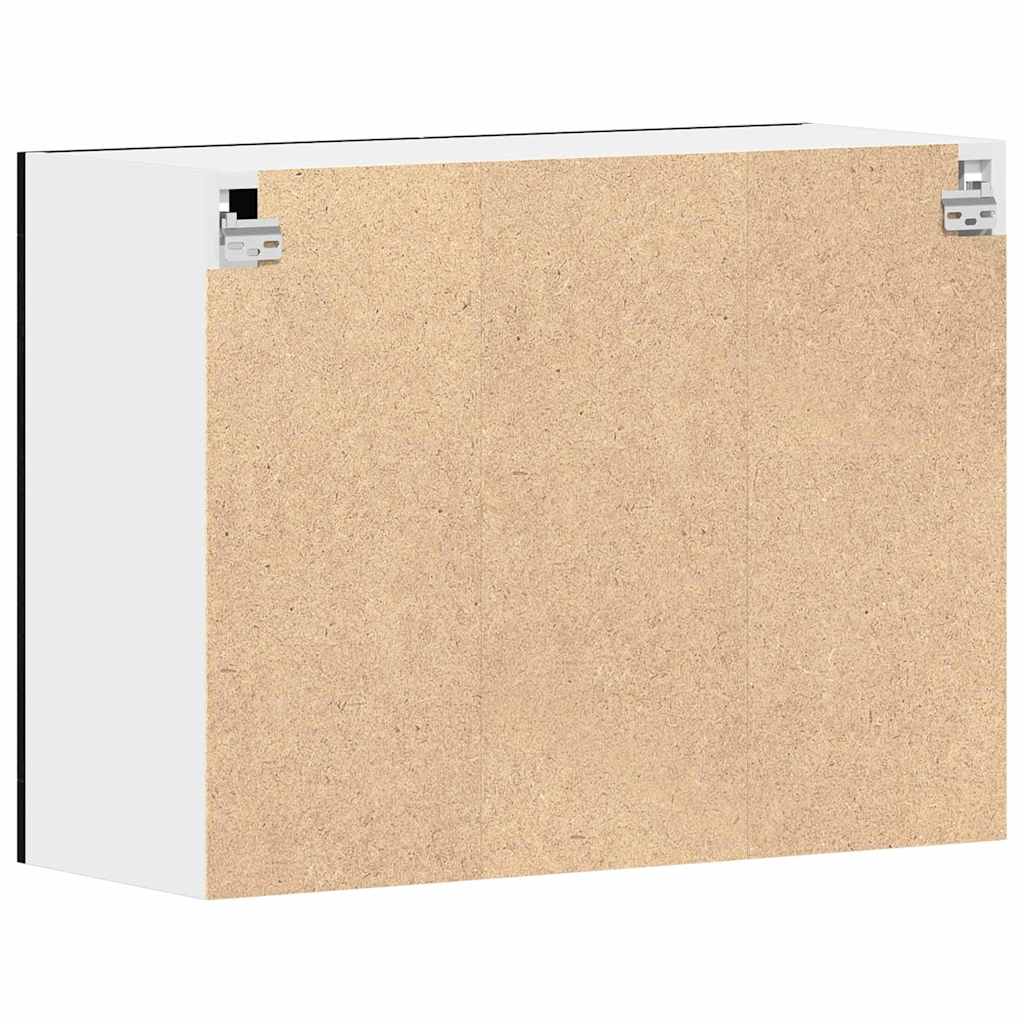 Armadietto di vetro appeso Rovere nero 80 x 31 x 60 cm - homemem39