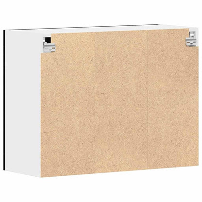 Armadietto di vetro appeso Rovere nero 80 x 31 x 60 cm - homemem39