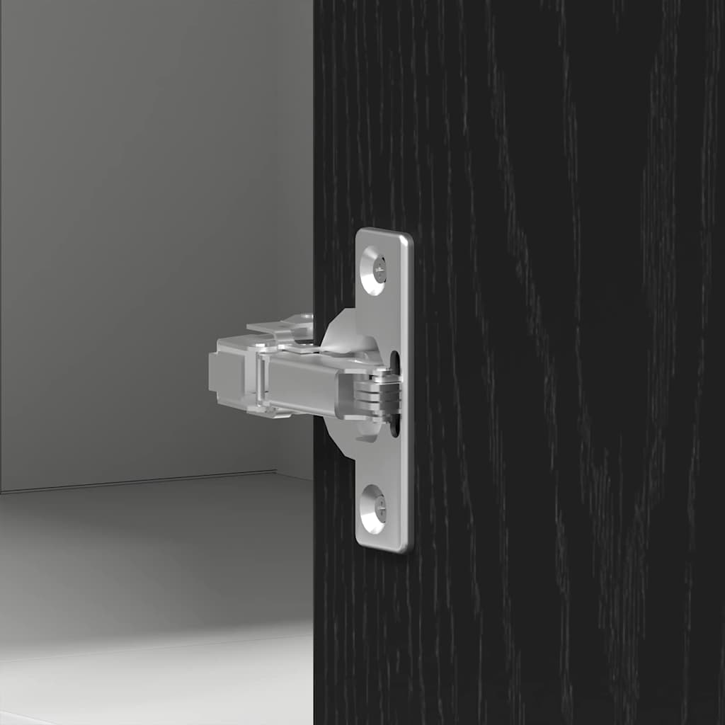 Armadietto angolare appeso Rovere nero 57 x 57 x 60 cm - homemem39