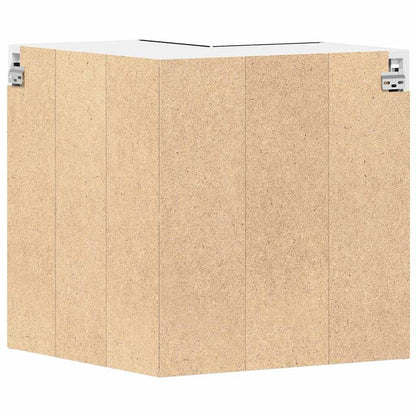 Armadietto angolare appeso Rovere nero 57 x 57 x 60 cm - homemem39