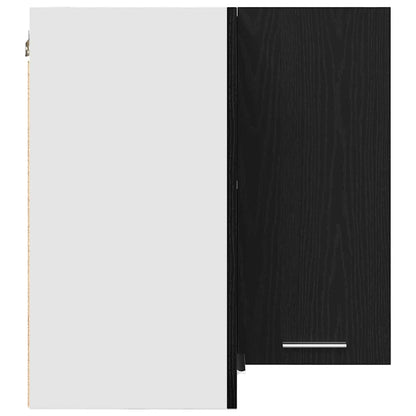 Armadietto angolare appeso Rovere nero 57 x 57 x 60 cm - homemem39