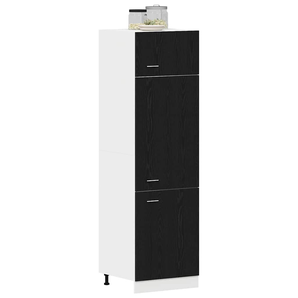 Armadio pensile Lyon Rovere Nero 60 x 31 x 207 cm
