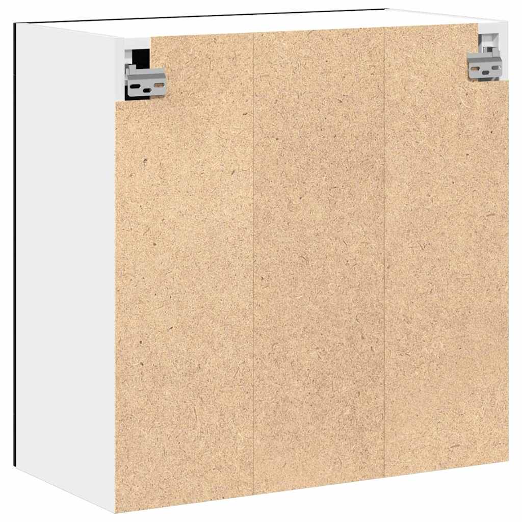 Armadietto di vetro appeso Riga Rovere nero 60 x 31 x 60 cm - homemem39