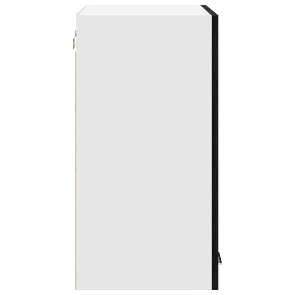 Armadietto di vetro appeso Riga Rovere nero 60 x 31 x 60 cm - homemem39