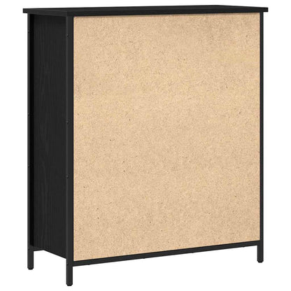 Credenza Rovere Nero 70 x 30 x 80 cm Legno multistrato