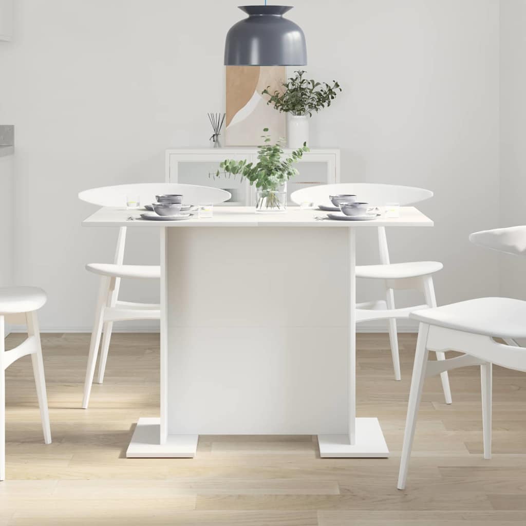 Tavolo da pranzo Bianco 110 x 60 x 75 cm Legno multistrato | homemem39