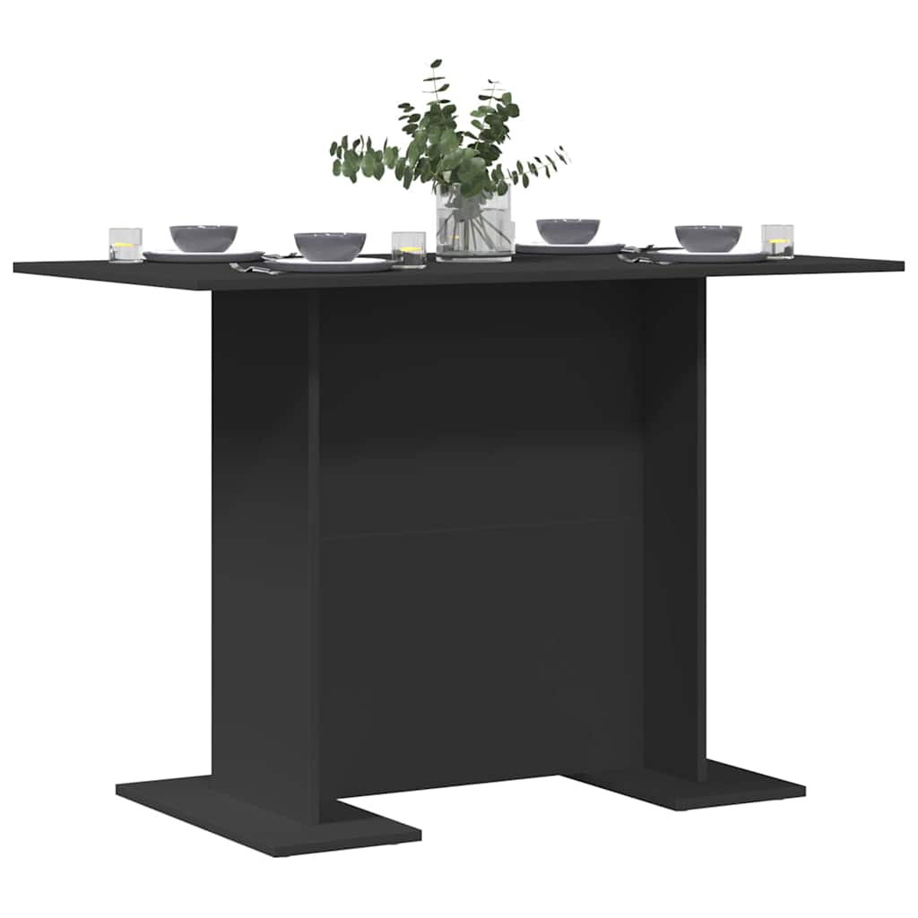Tavolo da pranzo Nero 110 x 60 x 75 cm Legno multistrato