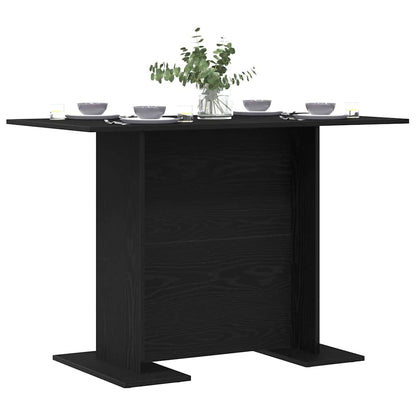 Tavolo da pranzo Rovere nero 110 x 60 x 75 cm Legno multistrato | homemem39
