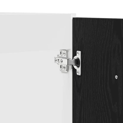 Mobile Sotto Lavello Rovere Nero 80x46x81,5 cm