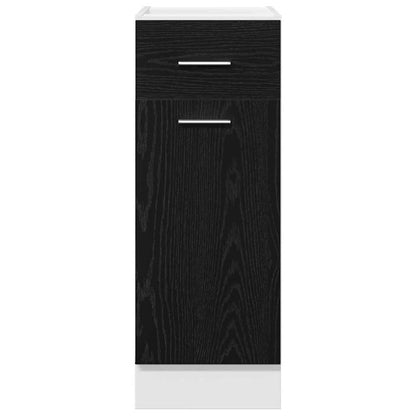 Armadietto inferiore con cassetto Rovere nero 30 x 46 x 81.5 cm - homemem39