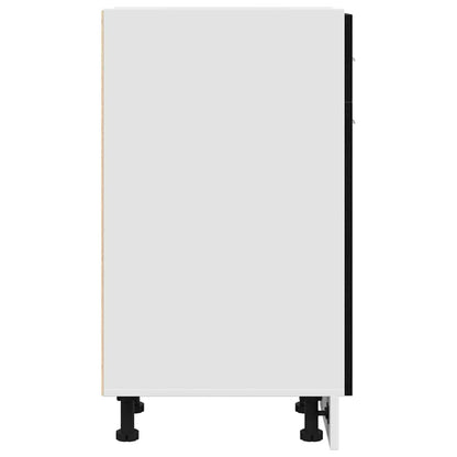 Armadietto inferiore con cassetto Rovere nero 30 x 46 x 81.5 cm - homemem39