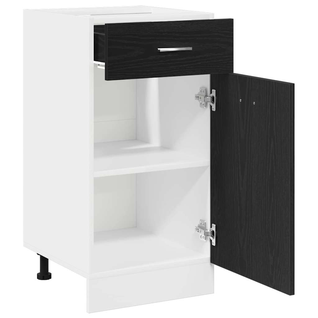 Armadio pensile Rovere Nero 40 x 46 x 81,5 cm Legno multistrato