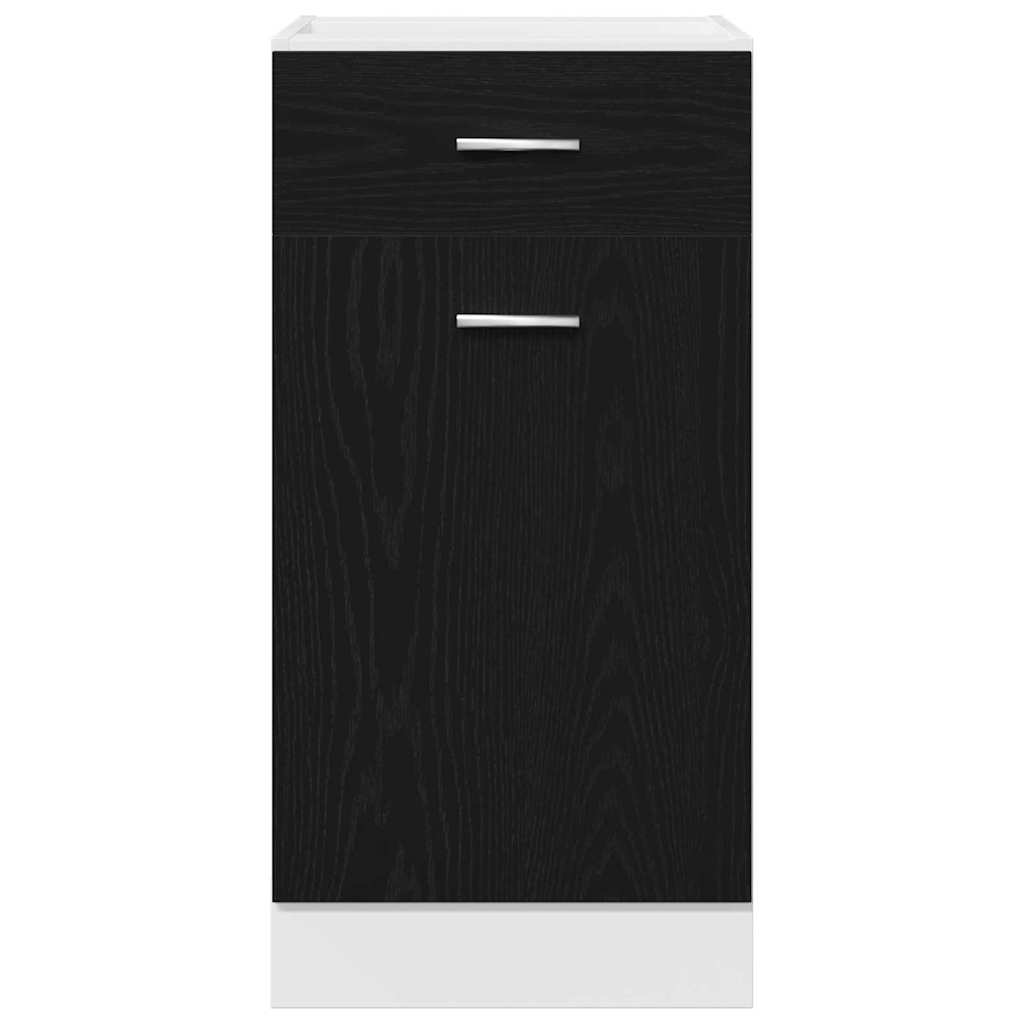 Armadietto inferiore con cassetto Rovere nero 40 x 46 x 81.5 cm - homemem39