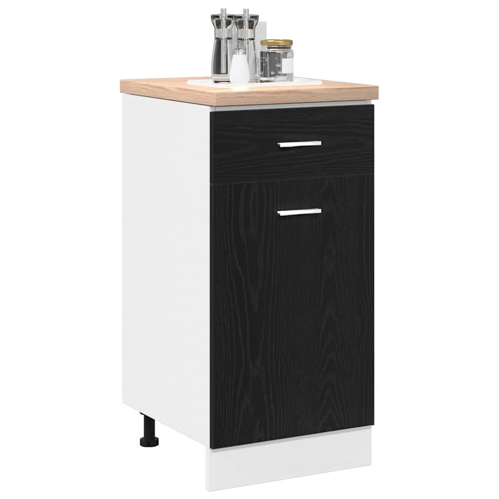 Armadio pensile Rovere Nero 40 x 46 x 81,5 cm Legno multistrato